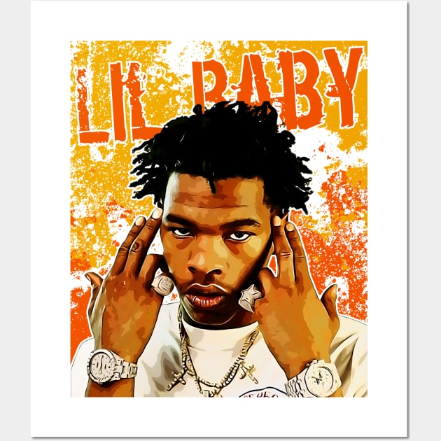 Lil Baby || Rapper Wall Art by Aloenalone